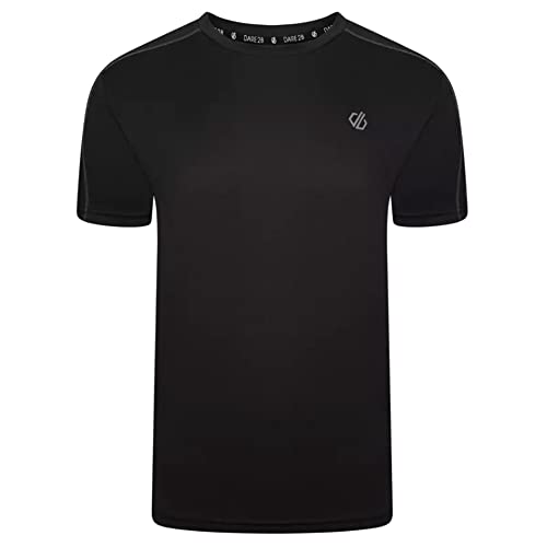 Dare 2b Discernible Tee Herren Workout Gim and Running T-Shirt Q-Wic leichtes recyceltes Material mit geruchsabweisenden und reflektierenden Druckdetails - Sport T-Shirt von Dare2b