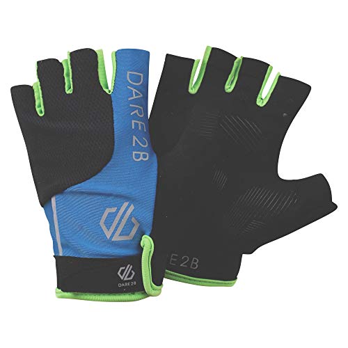 Dare 2b Herren Forcible Lightweight Stretch Hardwearing Ergonomic Cycling Mitt Handschuh, Petrol Blue/Black, Größe S von Dare 2b