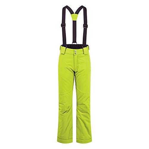 Dare 2b Kinder Outmove II Waterproof Breathable Taped Seams Reflective Detail Warm Touch Lining Pant Lifthose, Neongrün (Lime Punch), 11-12 von Dare 2b