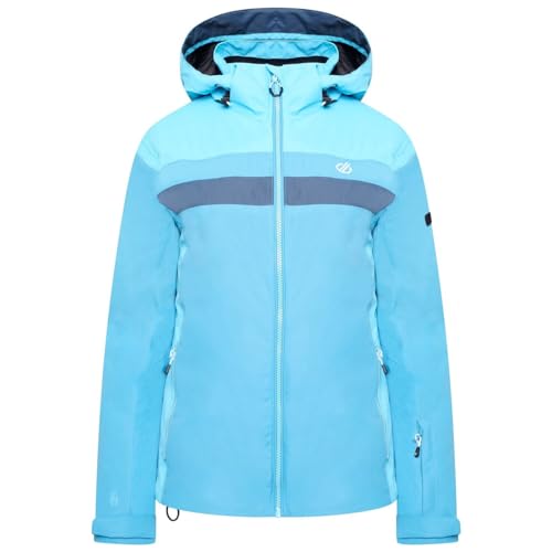 Dare 2b Rapport Jacket Damen-Skijacke, wasserdichtes und atmungsaktives Recyclingmaterial, Schneefang, getapte Nähte, 2 untere Reißverschlusstaschen, verstellbare technische Kapuze von Dare2b