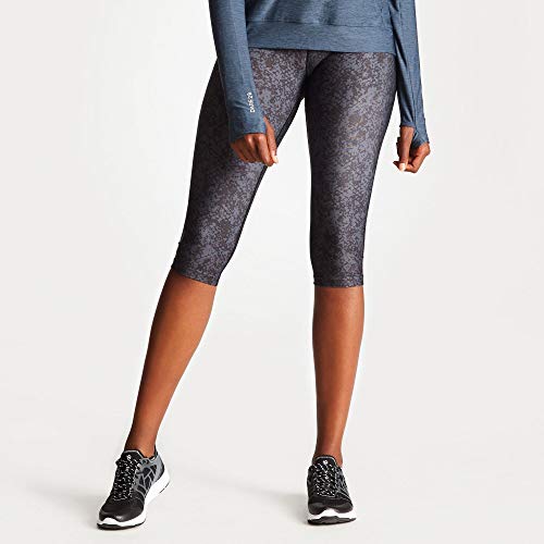 Dare 2b Ambition 3/4 Tght Damen-Sport-Leggings, 3/4 Länge – Ambition 3/4 Tght – Damen L Schwarz von Dare 2b