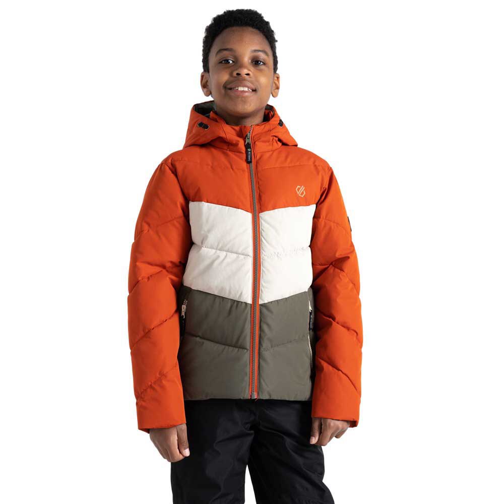 Dare2b Jolly Junior Hood Jacket Grün,Orange 9-10 Years Junge von Dare2b