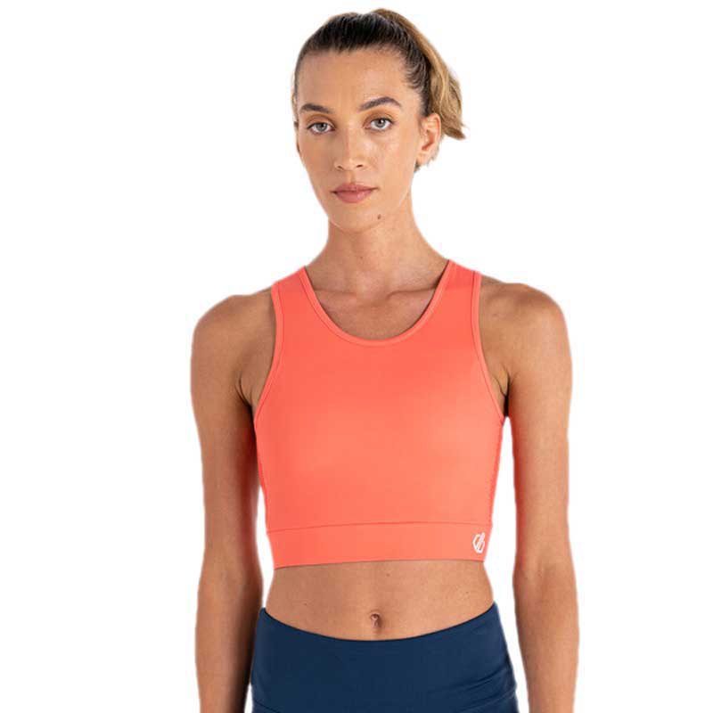 Dare2b Move Longline Sports Bra Orange M Frau von Dare2b