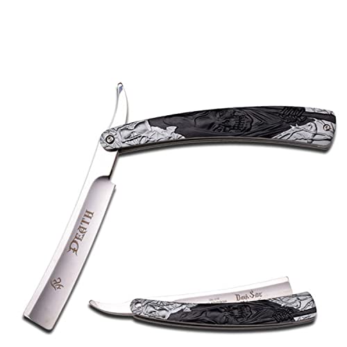 Dark Side Blades Erwachsene Black Reaper Rasiermesser DSBL-1001 Taschenmesser, Mehrfarbig, M von Dark Side Blades