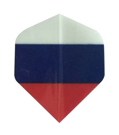 Dartfellas Patriot Russland Dart Flights mit russischer Flagge, 3 Sets – 9 Flights von Dartfellas