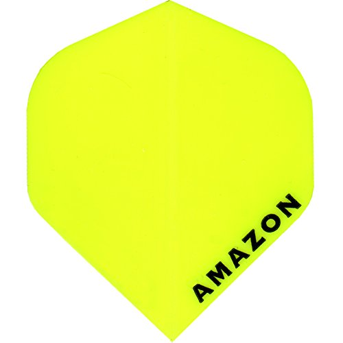 Dart Flights – Designa Amazon – 100 Mikron – STD – Gelb – 1 Set (3) von Darts Corner