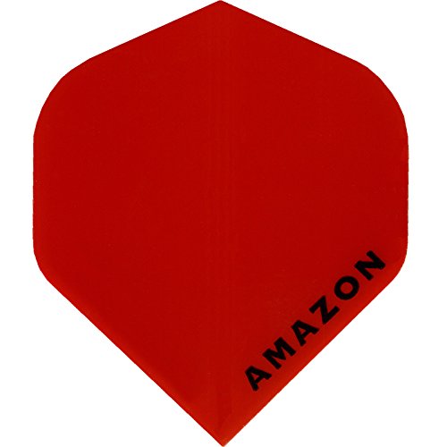 Designa Darts Amazon Flights | extra stark 100 Mikron | Standard Nr. 2 Form, 5 Sets mit 3 Flights, rot (5xF0192) von Darts Corner