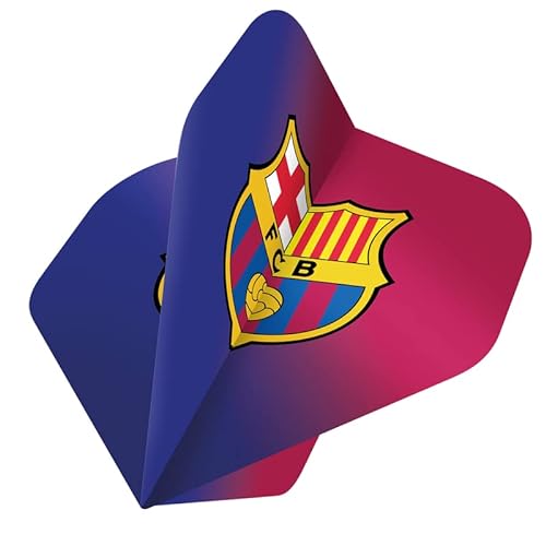 Darts Corner Offizielles Lizenzprodukt des Barcelona Football Club Barca FC 100 Mikron Nr. 2 Form, Blau/Granat, 1 Set mit 3 Flights (F4122) von Darts Corner