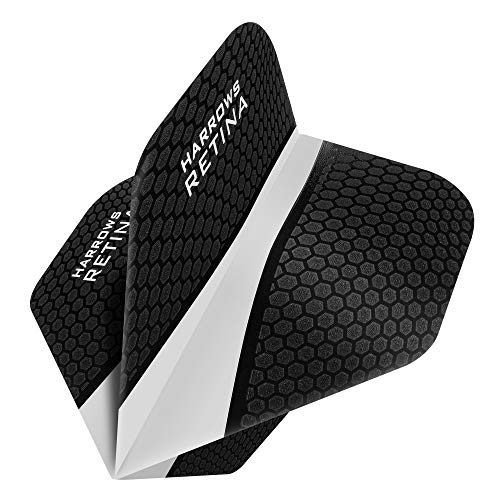 HARROWS Retina Dart Flights – 5 sets (15) – 100 micron Extra Stark – Standard – klar von Darts Corner
