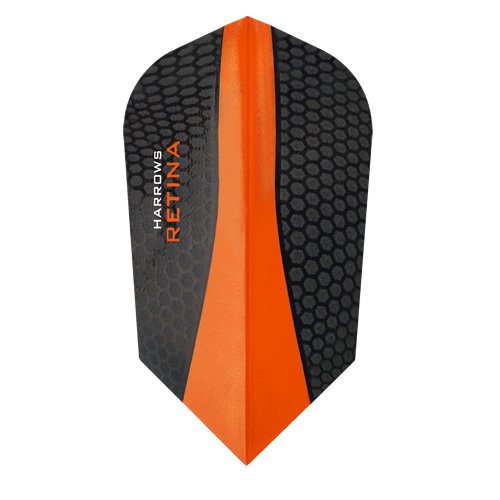 HARROWS Retina Dart Flights – 5 sets (15) – 100 micron Extra Strong – Slim – Orange von Darts Corner