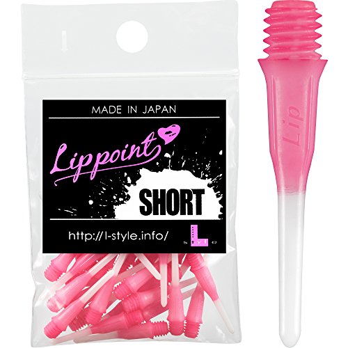 L-Style Lippoint Short Two Tone Softdart Spitzen - Pink - 30 Stück Shortlip von Darts Corner