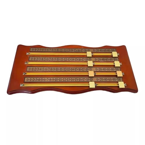 Dasbsug Shuffleboard Scoreboard Holz Billard Score Board Zähler Billard Punktezähler Keeper Scoring Board Snookers Spiel Spiel von Dasbsug