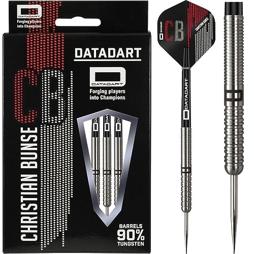 Datadart Steel Darts Christian Bunse Deutscher Spieler 90% Tungsten Steeltip Darts Steeldart (21 Gramm) von Datadart