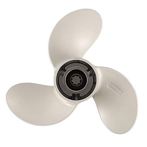 Dawafit 9 1/4 X 9-J Neu Aluminium Alloy 3 Blade AußEn Border Propeller für 9.9-15Hp von Dawafit