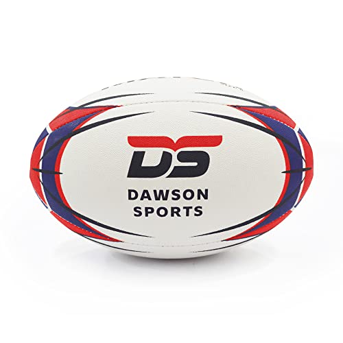 Dawon Sports Rugby Ball, Unisex-Jugend Dawson Sports International Match Rugbyball – Größe 4 – Mehrfarbig…, Multicolor, Size 4 - von Dawon Sports