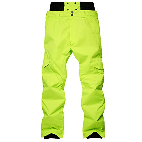 Herren-ski-Hose mit Reißverschluss, Winddicht Wasserdicht Dick Ski-Outfit Füllung Baumwolle Schneehose für Männer Fischen Thermische Dauerhafte Ski Schneehose Snowboarden von Dawwoti