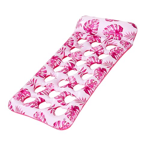 Aufblasbares Wasser Schwimmendes Bett Für Erwachsene Extra Dicke PVC Blatt Design Poolmatte Aufblasbare Wasser Hängematte Stabiler Pool Mit Geschweißten Nähten Schwimmen von Ddujbtp