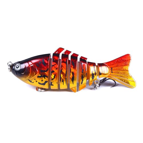 Ddujbtp Multi Joint Swimbaits Fischerei Tackle Künstliche Hardköder Schwimmköder 10 cm 7 Segment Mit Hakengelenk Hart von Ddujbtp