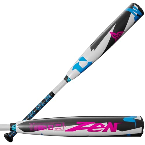 DeMarini Unisex-Erwachsene 2025 Zen USSSA Baseball Bats Baseballschläger, Weiß/Blau/Grau von DeMarini