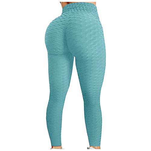 Sport Leggings Damen High Waist - Yogahose Damen Push Up Sport Leggings Damen Booty Scrunch Honeycomb Sportleggins Lang Gym Fitness Leggins Blickdichte Laufhose Sporthose Yoga Hose für Mädchen von DeaAmyGline
