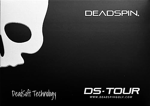 Deadspin Golf - DS Tour Golfbälle - Premium 3-teilige Urethan-Golfbälle mit DeadSoft-Kern - 75% Kompression - Soft Feel - 316 Dimple Pattern - Max Distance & Control - 12 matt schwarze Golfbälle von Deadspin Golf