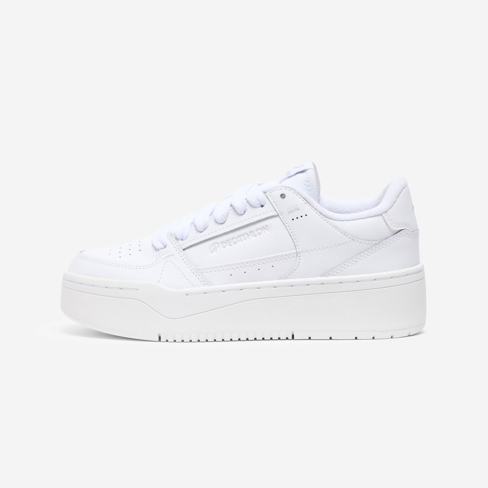 Gebraucht - Sneaker Damen Leder - CJ80 Platform weiß - SEHR GUT von Decathlon