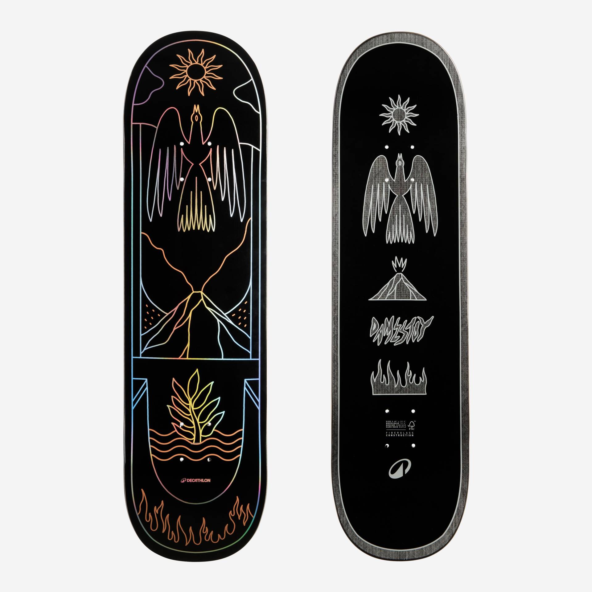 Skateboard Deck Composite 8,25" - DK900 FGC Pro Modell Edouard Damestoy von Decathlon