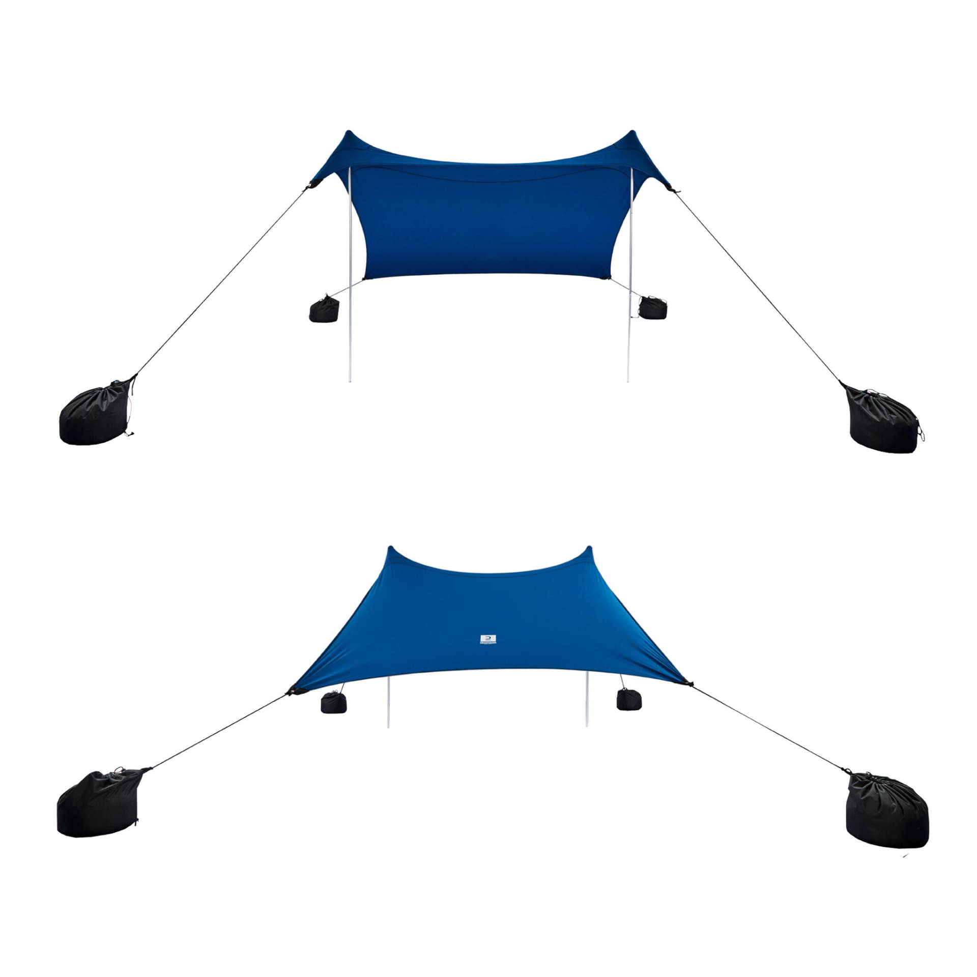 Tarp Zeltplane mit UV-Schutz für den Strand blau von Decathlon