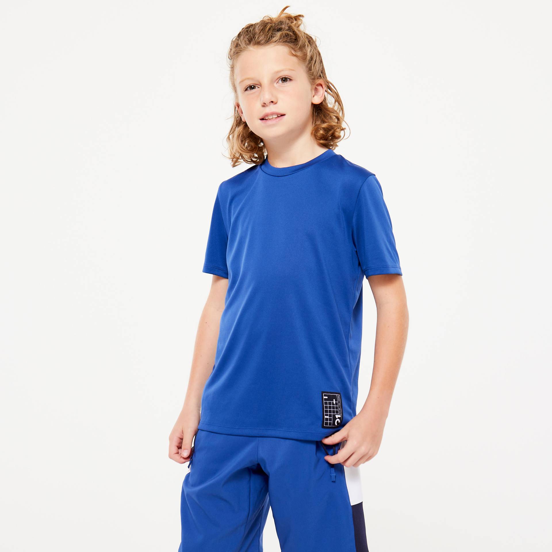 T-Shirt Kinder atmungsaktiv - blau von Decathlon