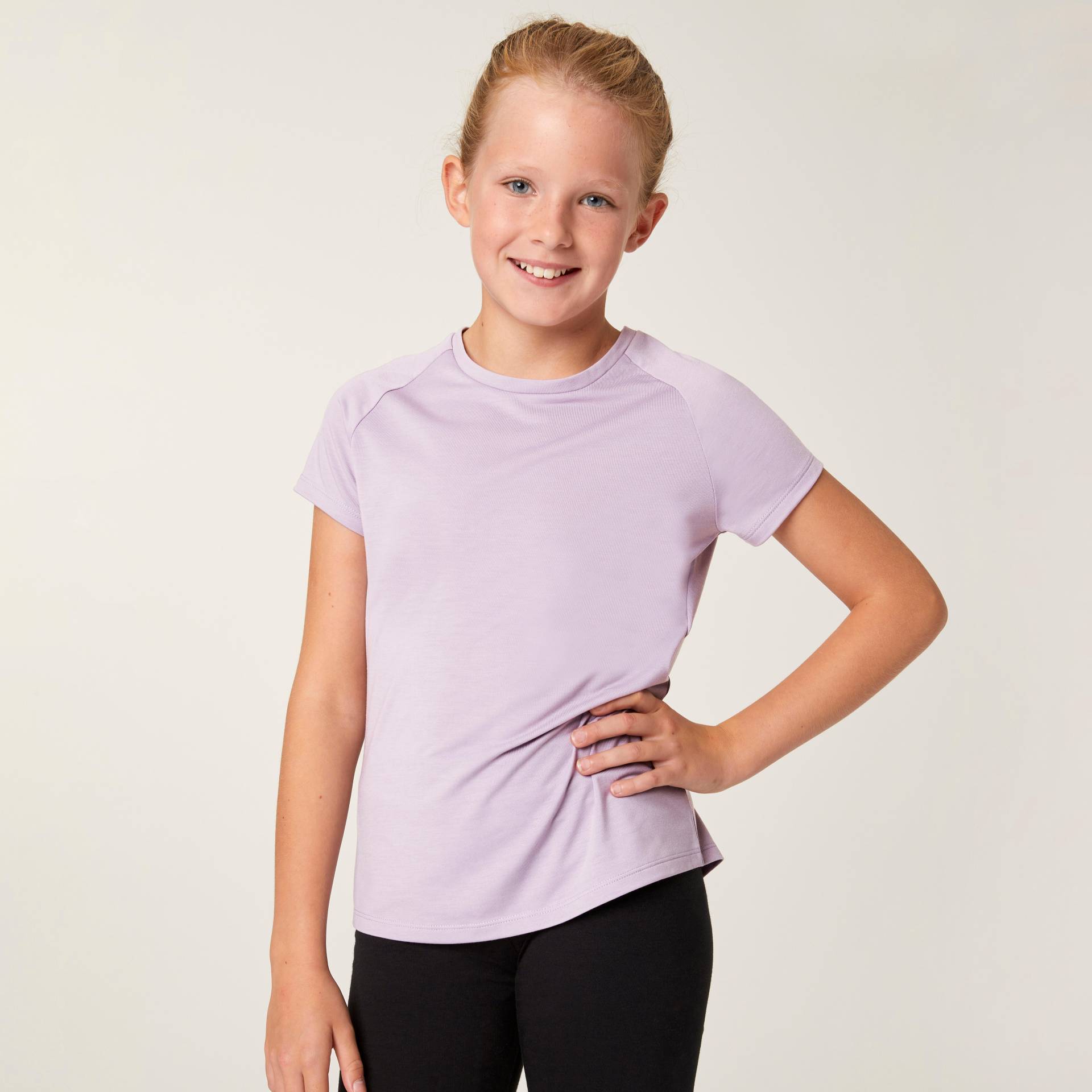 T-Shirt Mädchen atmungsaktiv - S500 violett von Decathlon