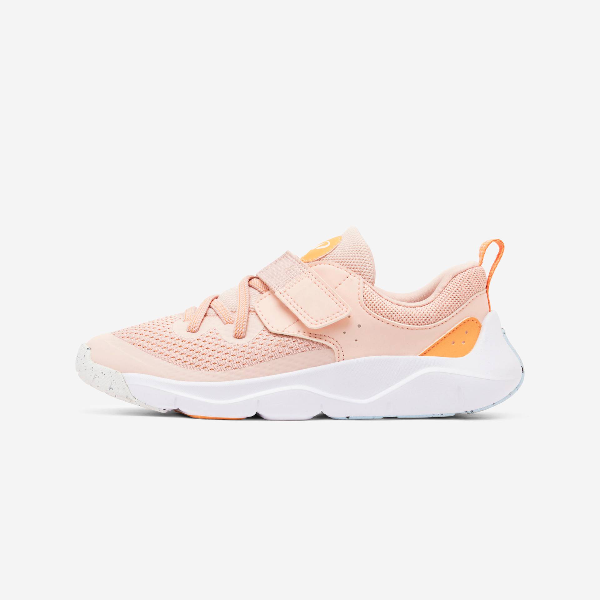 Turnschuhe Kinder Klettverschluss und elast. Schnürung - Playful Fast rosa von Decathlon