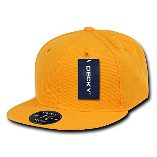Decky Herren Retro Fitted Caps Head Wear - Gold, Größe 27 von Decky