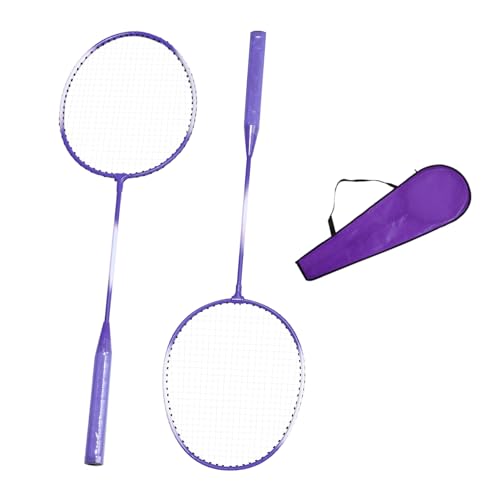 Badmintonschläger Set, 2 Spieler Badmintonschläger Set für Erwachsene Badmintonschläger Set für Männer Frauen Outdoor Freizeit Zubehör Kinder Profi Doppelschläger von Decorhome