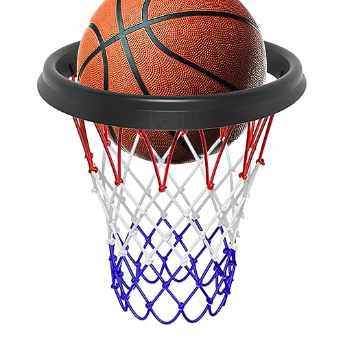Basketballnetz, tragbarer Basketballkorb im Freien, Anti-Peitsche-Basketballkorb-Netzersatz, universelles Basketballnetz für Korb, abnehmbares Basketballnetz für Poolgarten von Decorhome