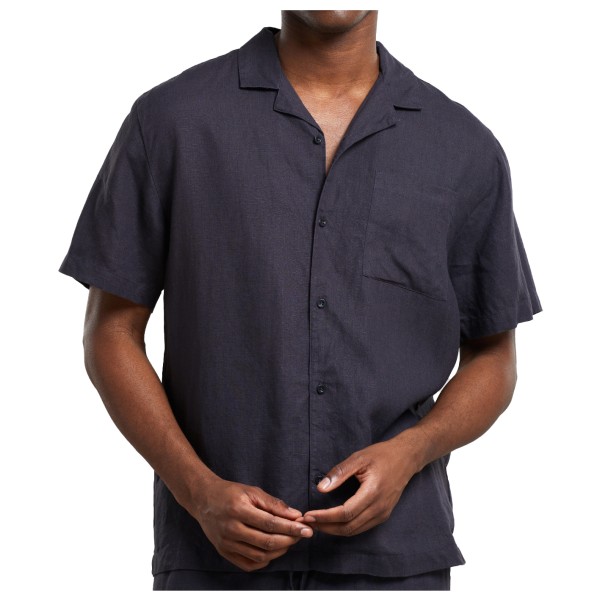 DEDICATED - Shirt Marstrand Linen - Hemd Gr L;M;S;XL;XXL grau von Dedicated