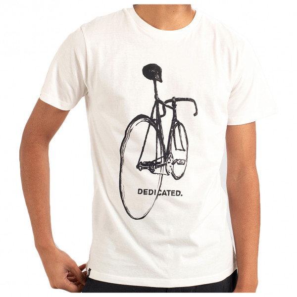 DEDICATED - Stockholm Pencil Bike - T-Shirt Gr M weiß von Dedicated