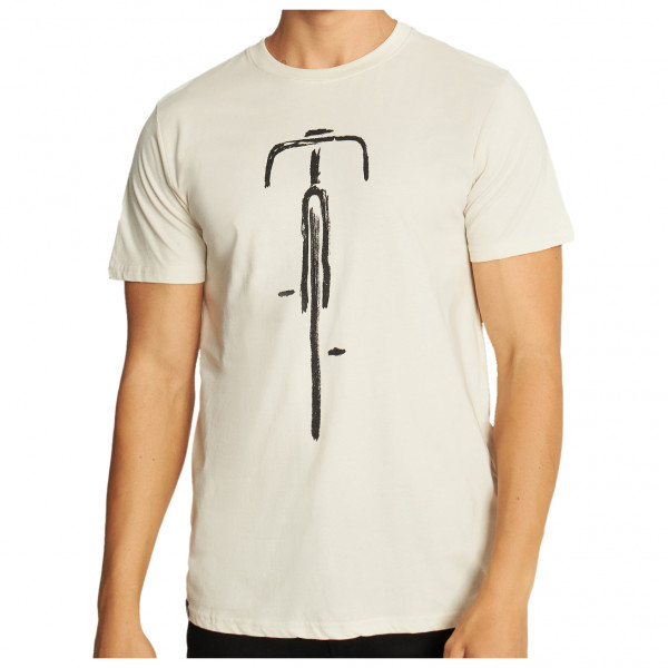 DEDICATED - T-Shirt Stockholm Bike Front - T-Shirt Gr M beige von Dedicated