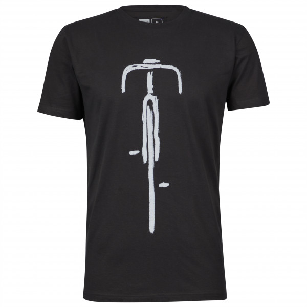 DEDICATED - T-Shirt Stockholm Bike Front - T-Shirt Gr XL schwarz von Dedicated