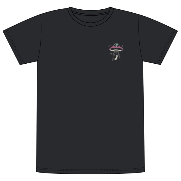 DEDICATED - T-Shirt Stockholm UFO Chest - T-Shirt Gr L;M;S;XL;XXL schwarz von Dedicated