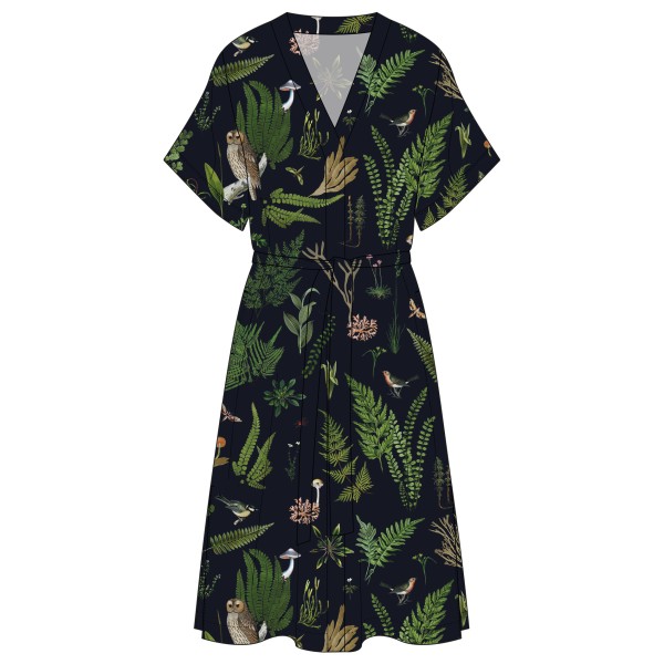 DEDICATED - Women's Dress Kallvik Secret Garden - Kleid Gr XS schwarz von Dedicated