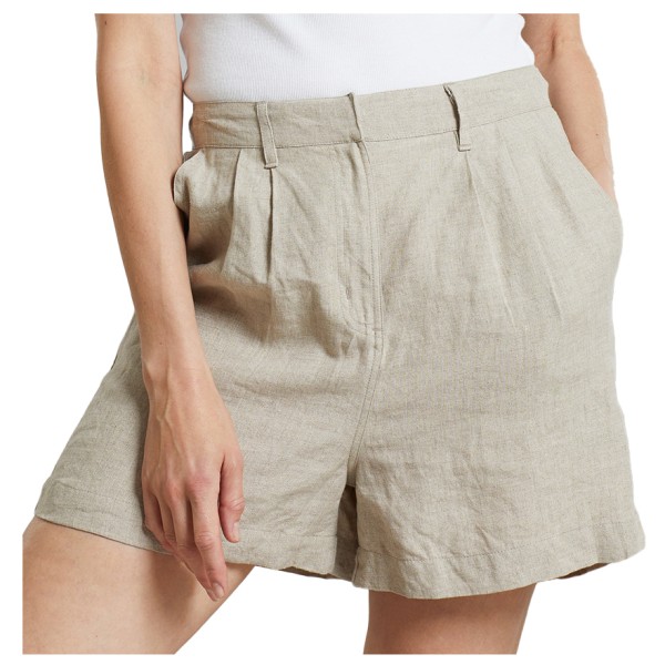 DEDICATED - Women's Shorts Djupvik Linen - Shorts Gr M beige von Dedicated