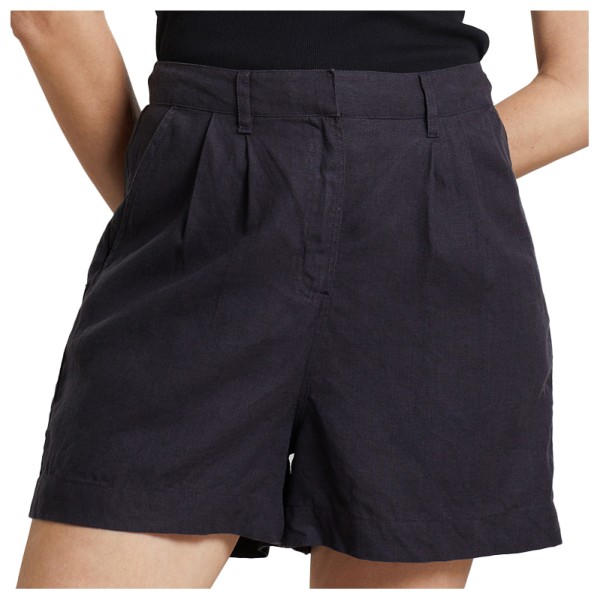 DEDICATED - Women's Shorts Djupvik Linen - Shorts Gr M schwarz von Dedicated
