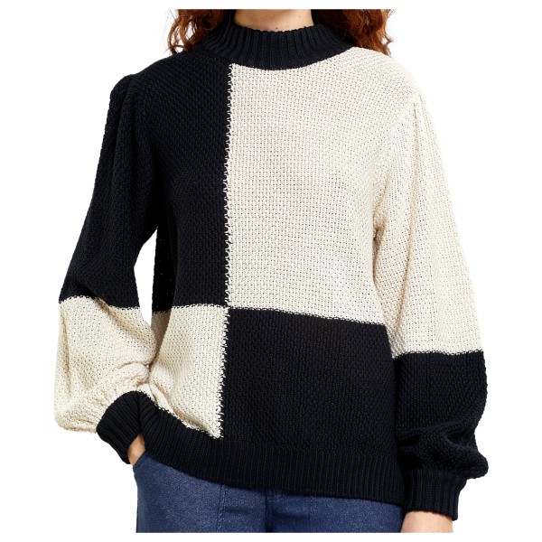 DEDICATED - Women's Sweater Knitted Rutbo Blocks - Pullover Gr M;S;XL;XS blau;schwarz von Dedicated