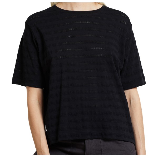 DEDICATED - Women's T-Shirt Vadstena Lace - T-Shirt Gr S schwarz von Dedicated