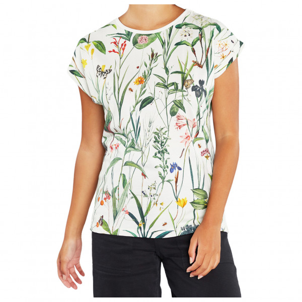 DEDICATED - Women's T-Shirt Visby Flower Field - T-Shirt Gr XL weiß von Dedicated