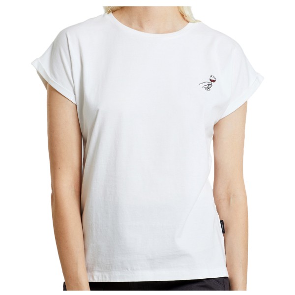DEDICATED - Women's T-Shirt Visby Wine Cheers - T-Shirt Gr M weiß von Dedicated