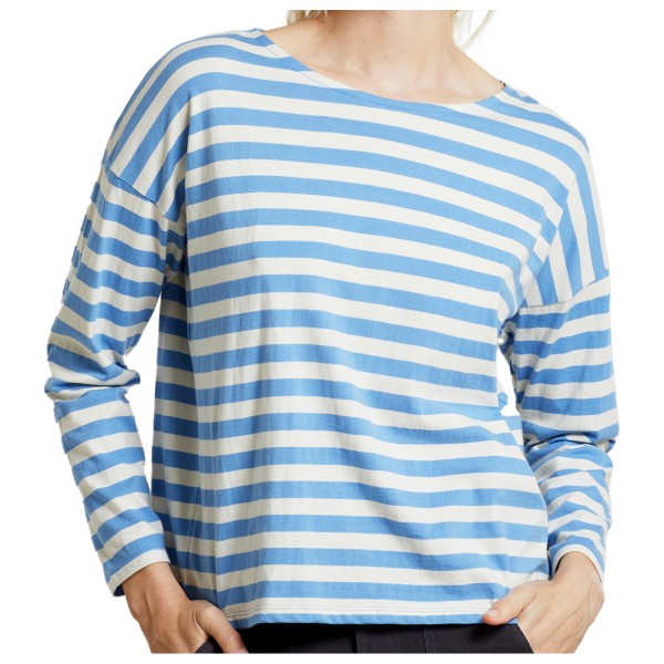 DEDICATED - Women's Top Humledal Stripes - Longsleeve Gr XL blau von Dedicated