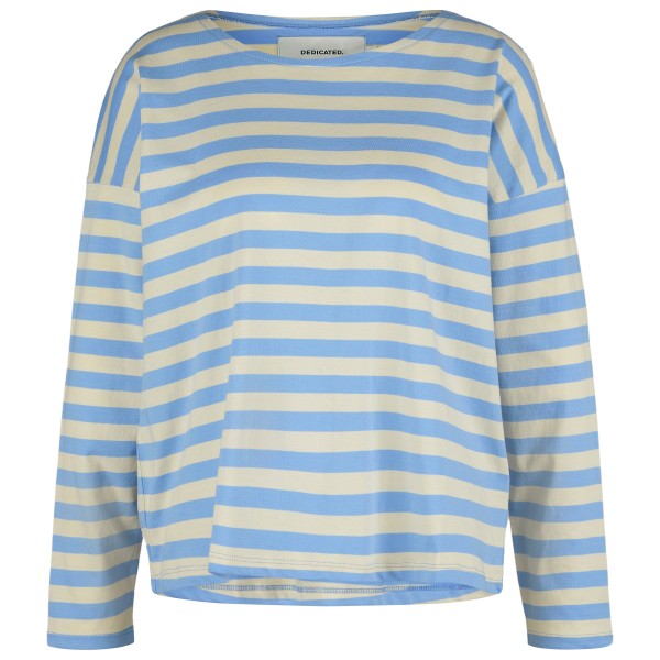 DEDICATED - Women's Top Humledal Stripes - Longsleeve Gr XS blau von Dedicated