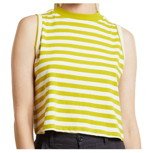 DEDICATED - Women's Top Namsos Stripes - Top Gr L;M;S;XL blau;gelb von Dedicated