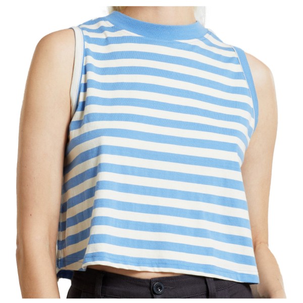DEDICATED - Women's Top Namsos Stripes - Top Gr XL blau von Dedicated